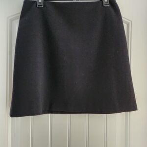 THEORY Black Wool Skirt
